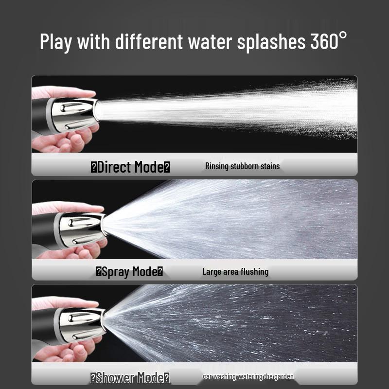 Multifunctional T8 High-Pressure Water Spray Nozzle for Car Washing & Garden Watering