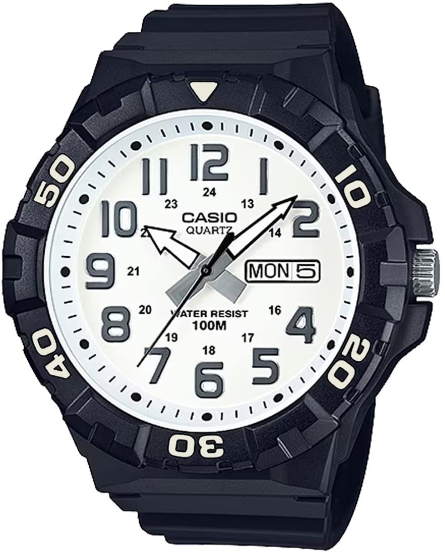 

Men s Quartz Watch MRW-210H-7AV Black/White, Big Face, Standard, International Model