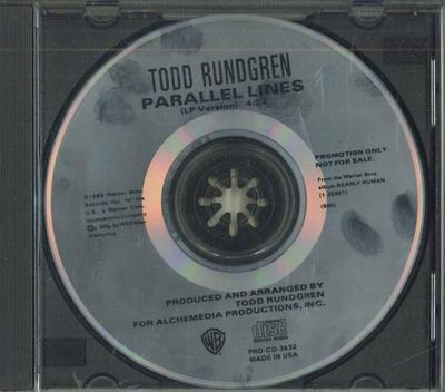 CD TODD RUNDGREN - Parallel Lines PROCD3632 WARNER Japan Rock Used