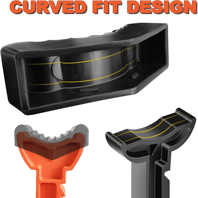 2pcs Car Slotted Lift Jack Stand Rubber Pad Floor Adapter Rail Grip Repair Pads 6ton Pinch Lifting Universal Tools Frame Safety