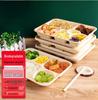 Biodegradable Sugarcane Pulp 5-Compartment Meal Box