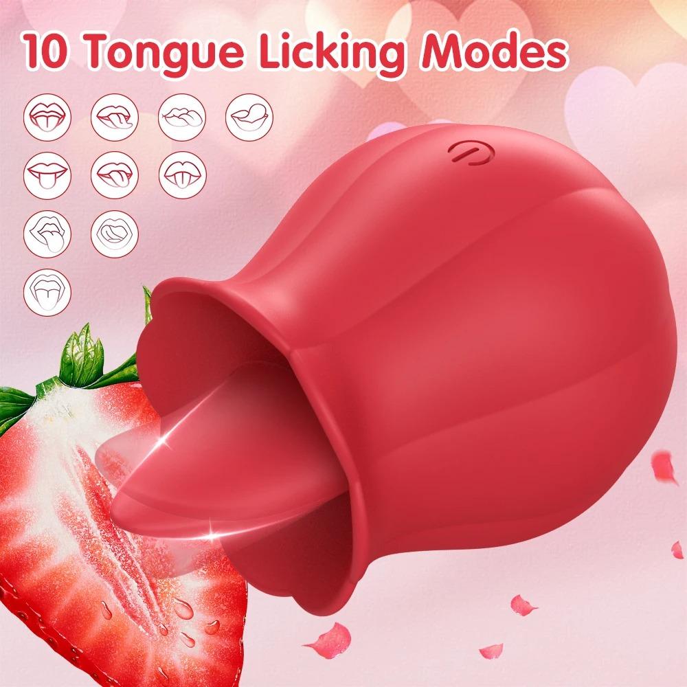 Licking Vibrator For Women Powerful Tongue Clitoris Stimulator Swing Oral Gspot Nipples Massager Masturbator Sex Toy Adult Goods