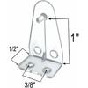 Blind Hold Down Brackets Clear Plastic (4)