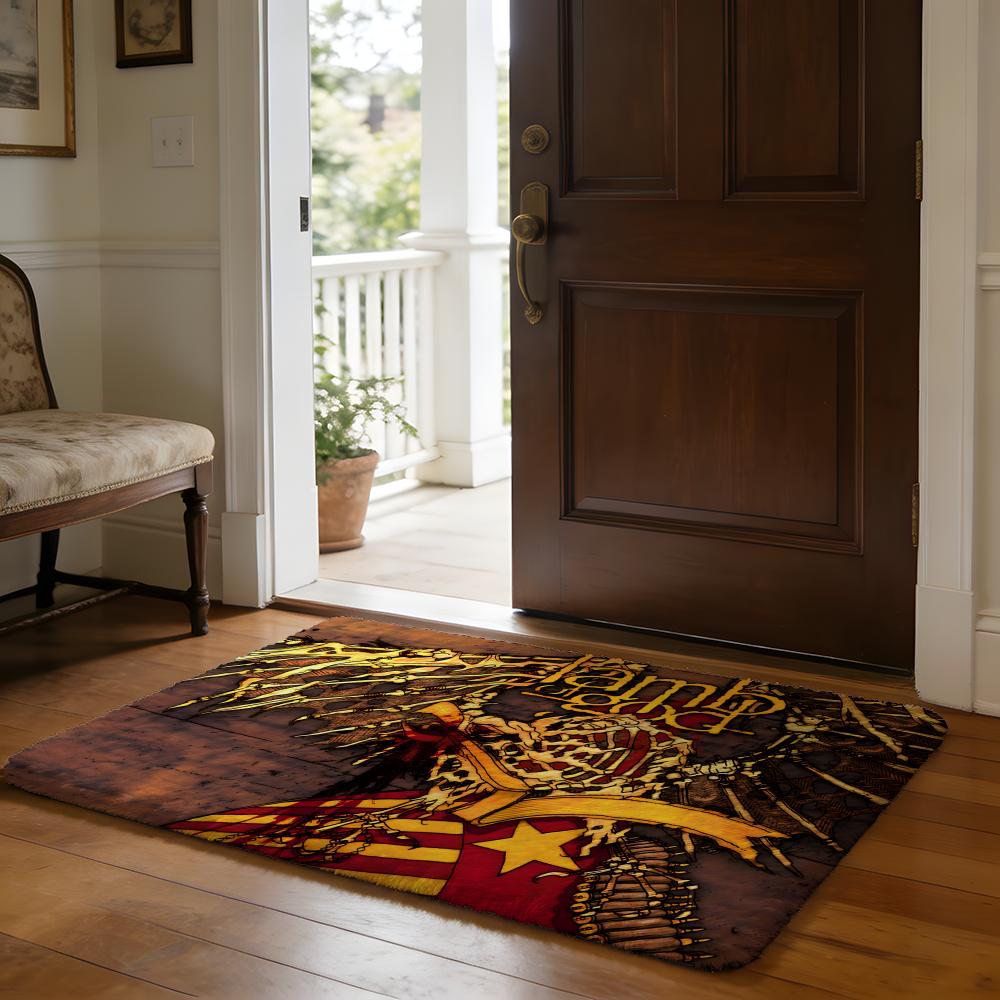 Rock Band LLamb Of God Floor Mat Soft Flannel Absorbent Mat Non-Slip Rug Home Bedroom Bathroom