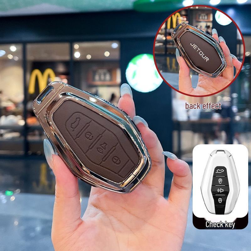 Compatible Key Case for Jetour X70 Plus, X70, X90, X90 Plus, X90 Pro, ShanHai L9 Car Keys