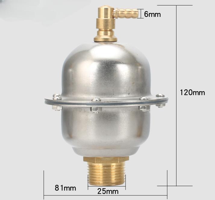 DN15-25 1/2" 3/4" 1" BSP Male Brass 304 Stainless Automatic Air Vent Safety Release Pressure Relief Valve Pipeline Water Heating