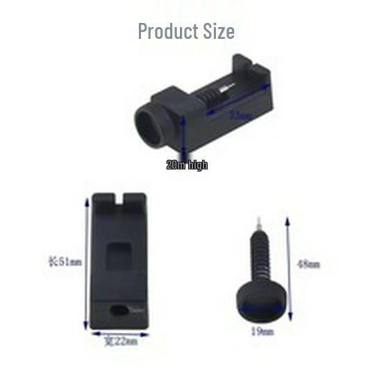 Black Plastic Watch Link and Strap Adjuster Repair Tool