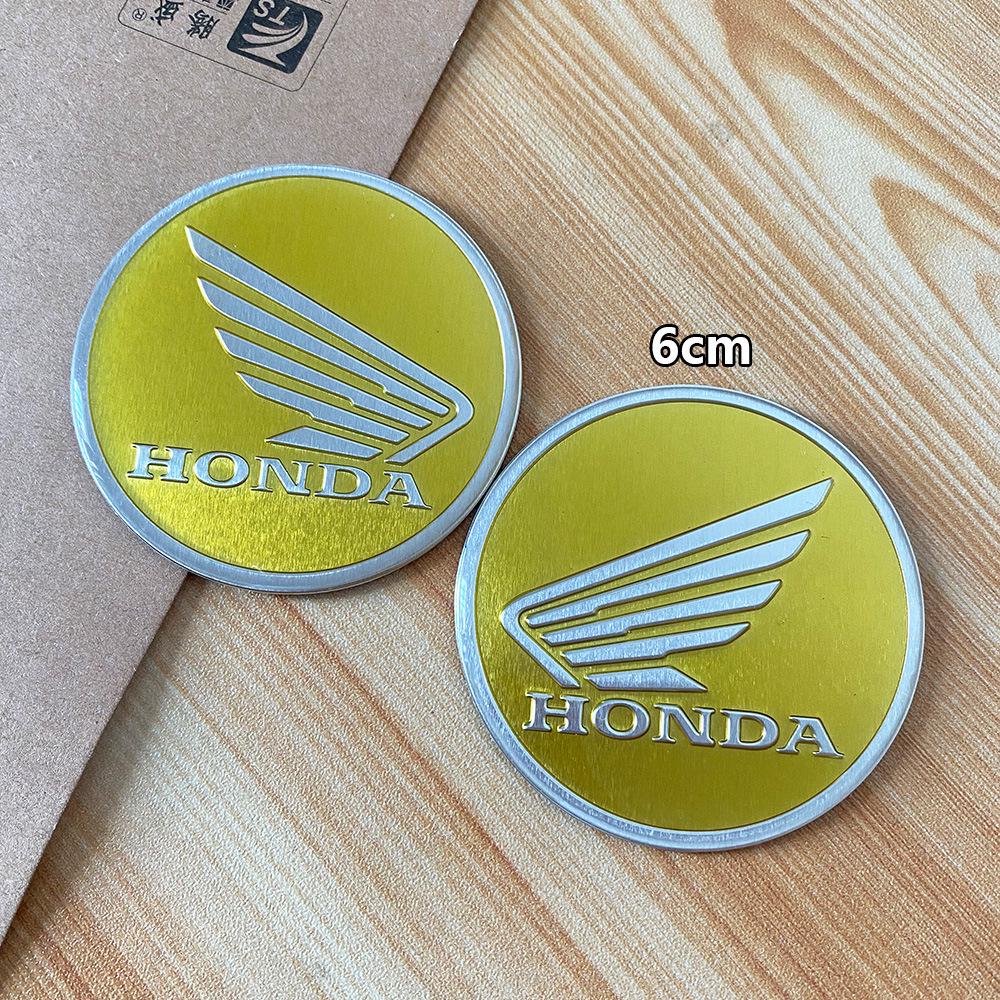 Autocollant Métal Logo Gravé au Laser Réservoir de Carburant Moto Honda