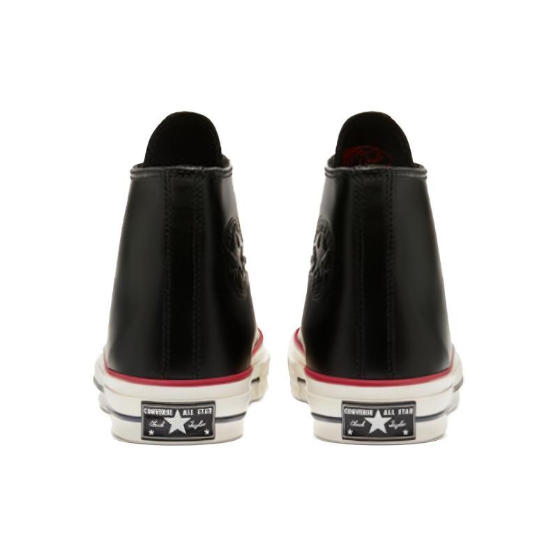 Converse Chuck 70 Chuck Taylor All Star Hi Synthetic Leather Non-Slip Resistant and Lightweight High-Top Board Shoes Unisex Black