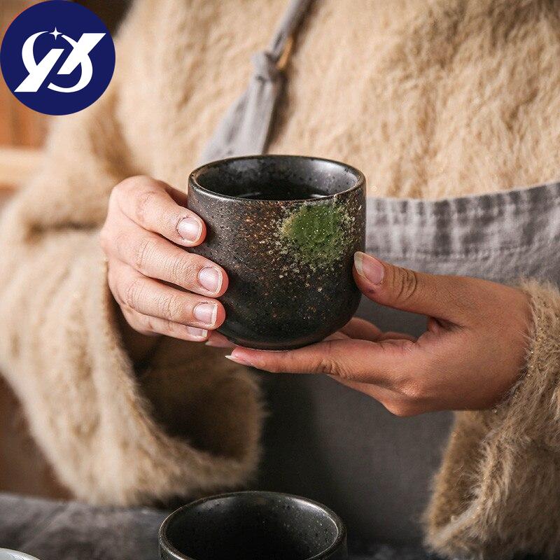 Ceramic Small Tea Cup Porcelain Hotel Restaurant Coffee Cup Simple Office Water Cup Drinkware