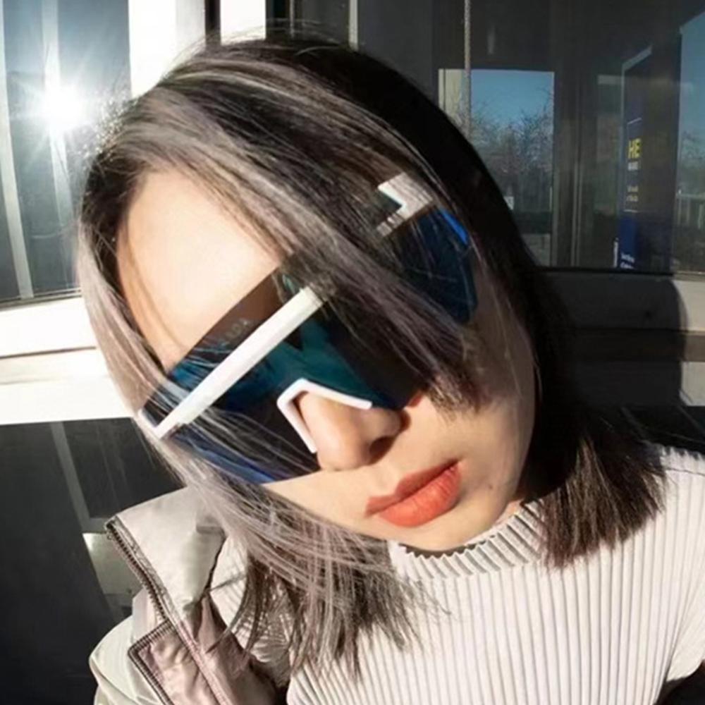 Oversized Wrap Around Sunglasses Goggle Women Men One Piece Shades Riding Cycling Sun Glasses Brand Designer Eyewear UV400 Oculo