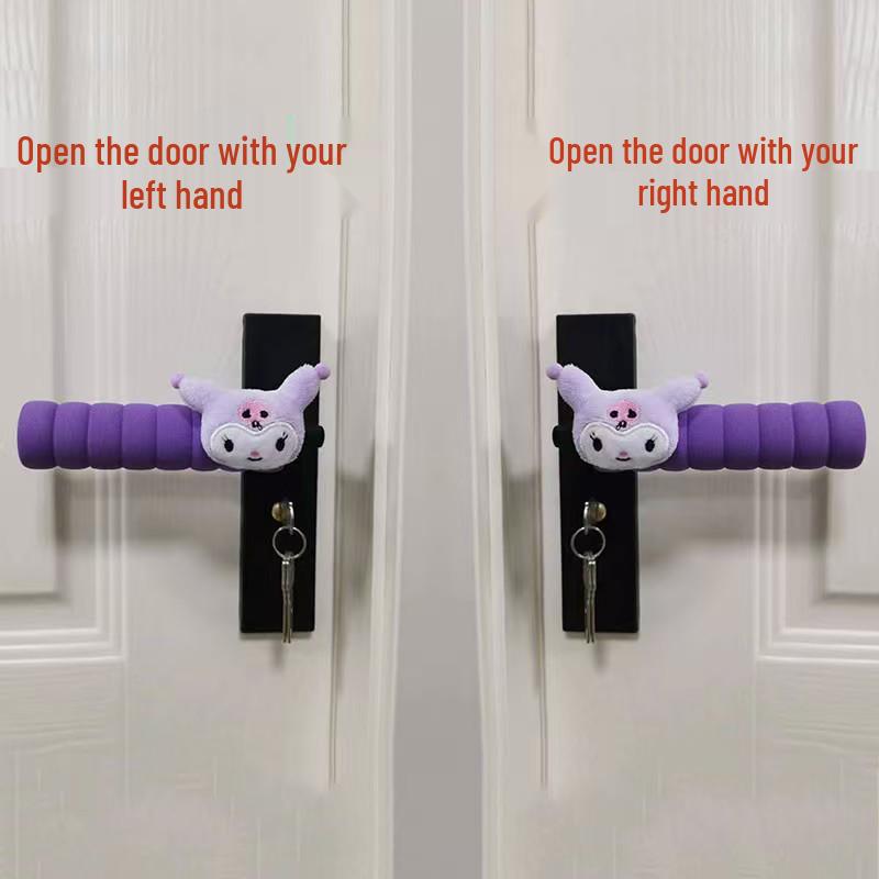 Thickened Cartoon Door Handle Protector: Anti-Collision, Anti-Static, Decorative Cover for Children's Rooms.