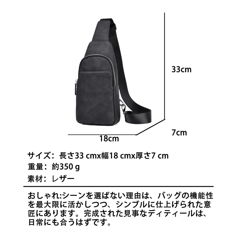 FSDWG Leder Umhängetasche Groß Beliebte Marke Tasche, Kapazität, Beidhändig, Wasserdicht, [Authentisch]