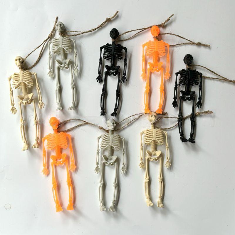 50PCS Ghost Festival Skeleton Fun Decoration Halloween Festival Atmosphere Skeleton Skeleton Frame Party Prop Ornament