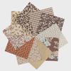 100-Color Patchwork Cloth Set: Floral, Plaid & Polka Dot Plain Weave Cotton for DIY Crafting