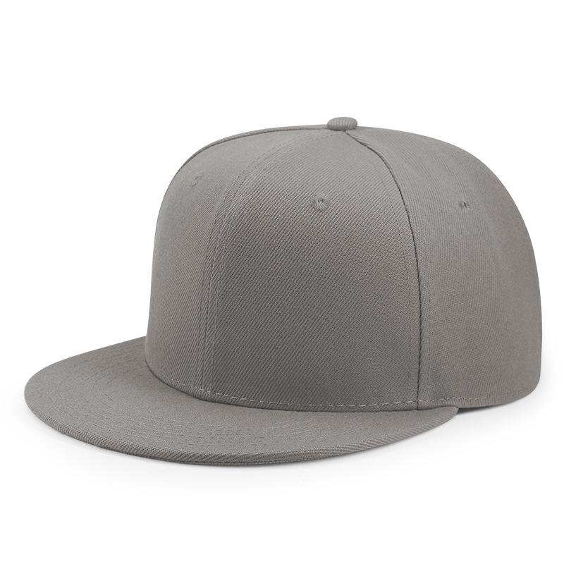 Wholesale Adult Blank Snapback Cap Male Hiphop Flat Peak Skateboard Hat Lady Sun Caps Men Solid Color Baseball Hats 36 Colors