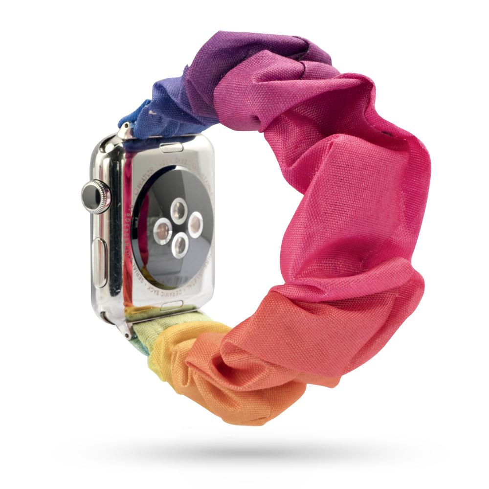 Scrunchie Strap for apple watch band 44mm 40mm 45mm 41mm 38mm 42mm 49mm correa bracelet iwatch series 4 5 6 3 SE 7 8 9 ultra 2