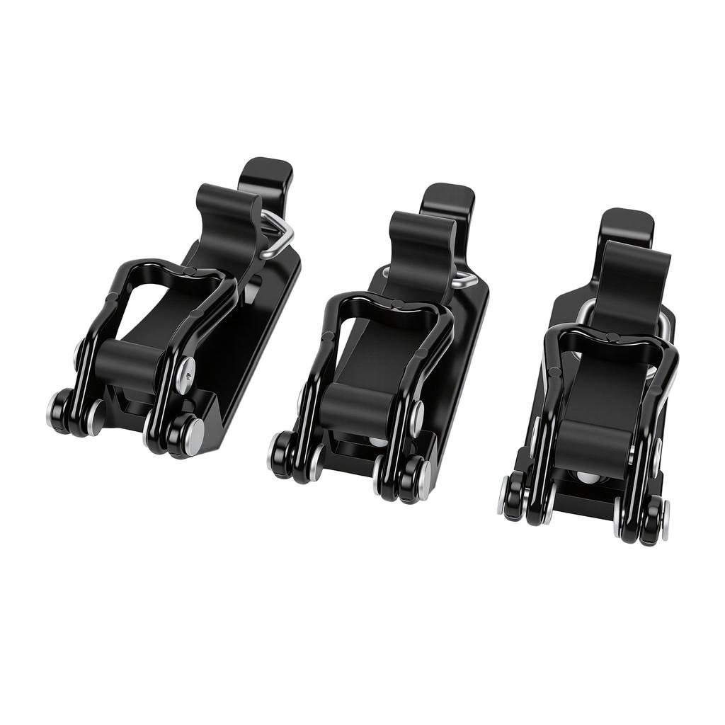 6pcs Roof Rack Shovel Mount Heavy Duty Metal Rubber Clamp Mounting Bracket Kit for Car Truck SUV ATV RV Boat Garage