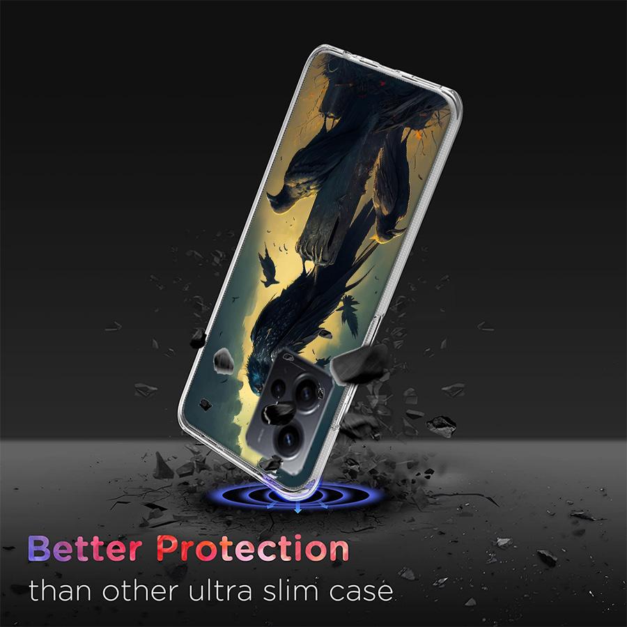 Raven Dark Crow Phone Case For Redmi Note 14 15 Pro 5G 13 12 Pro Plus 11 11T 11E 11S 10 Pro 10S 9 9S Cover Cell Clear TPU Capa C