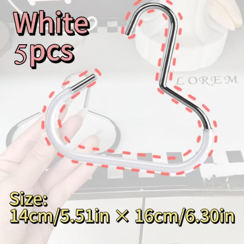 1-20Pcs Circle Ring Hat Hanger Versatile Manganese Steel Round Hook - Perfect for Hats,Ties,Scarves & Bags,Strong Load-Bearing