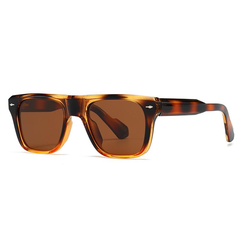 2026 Luxury Square Men Wmen Sunglasses Fashion Polarized Driving Shades Eyewear Vintage Green Trendy Rivets Sun Glasses UV400