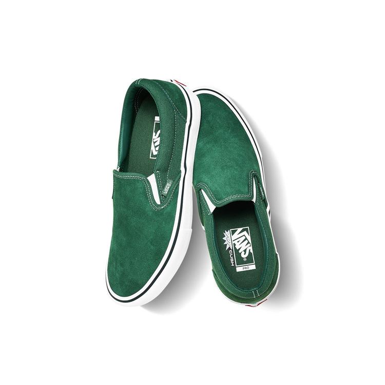 Vans Slip On Pro Classic Low Tops Casual Skateboarding Shoes Unisex Green VN0A347VW5Q