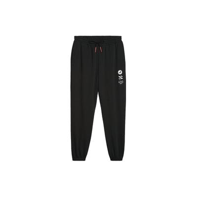 X Staple Collaboration SS24 Year Of The Dragon Series Solid Color Casual Lace-Up Mid-Rise Knitted Sports Pants Unisex Pants Black 625885-01