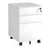 WEZHO Mobile Under Desk Filing Cabinet with Lock