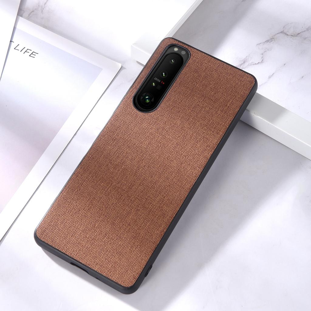 Canvas pattern for Sony Xperia 10 VII phone case, simple solid color Sony xperia 5 case