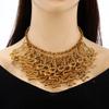 Punk style necklace - european and american fashion, bold and exaggerated, vintage alloy cobra multi-layer necklace for women
