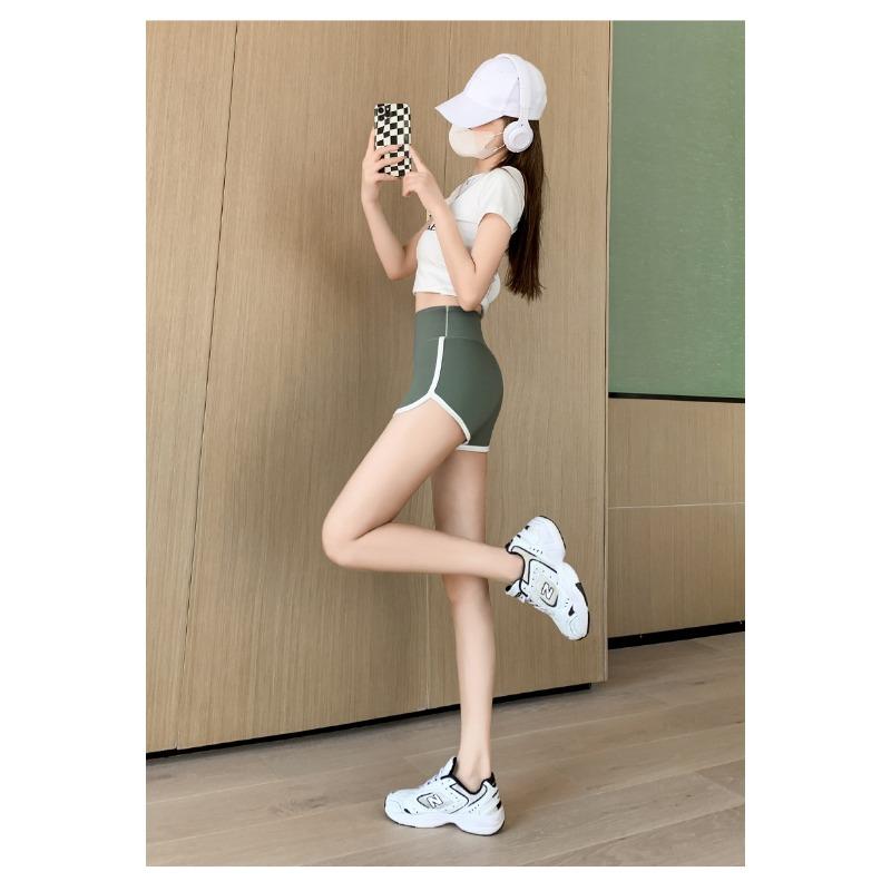 Three Points Female Summer Thin Belly Lift Hip Anti-slip Leggings Can Be Worn Outside Patchwork Yoga Safety Pants