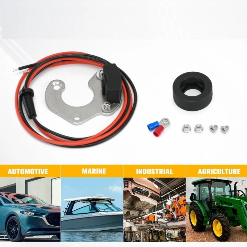 Zündumrüstsatz 1442 für IHC 4-Zylinder Elektronischer Zündspulensatz Automobilzubehör Einfache Installation