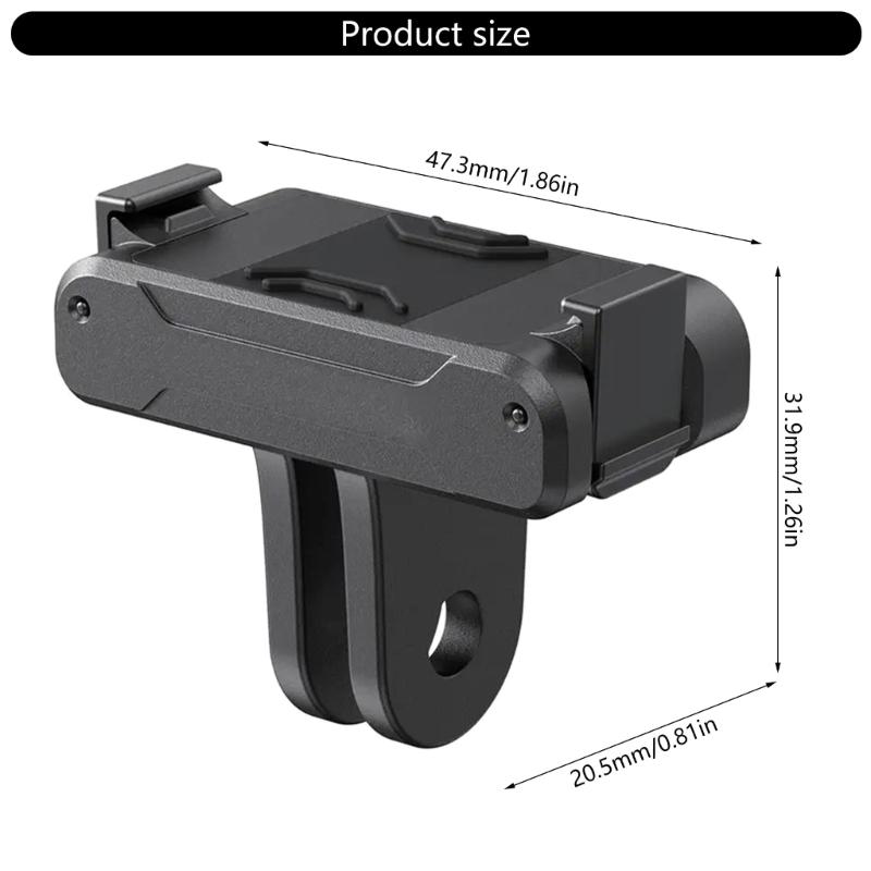 Magnetische Schnelltrenn-Verbindungsaufnahme für Action-Kameras Sichere Polyamid-Basis mit Elastomer-Sicherung Konsistent Mehrere Geräte
