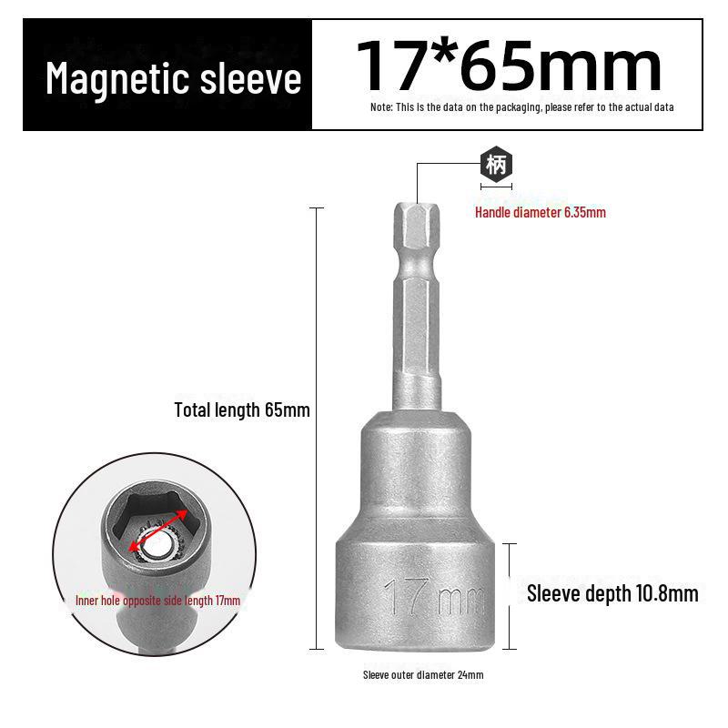 Green Forest Magnetic Hex Socket No. 6 for Electric Screwdriver & Hand Drill