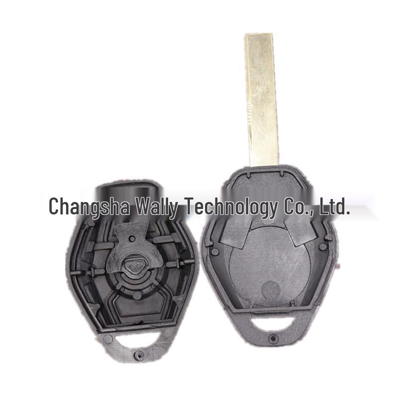 BMW Compatible Car Key Shell for E38, E39, E46, 3 Series, 5 Series, EWS, Straight Key Replacement (No Logo)