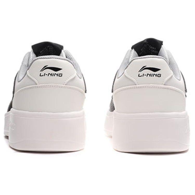 Li-Ning Non-Slip Wear-Resistant Low-Top Skate Shoes Unisex Sneakers White Black AGCP335-4