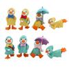 Raincoat Duck Fairy Garden Cartoon DIY Resin Figurine Miniature Micro Landscape Cake Decoration