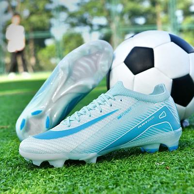 Men Football Boots Children Society Students Training TF/FG Soccer Shoes Studded Top Quality Sneakers Ultralight Football Shoes