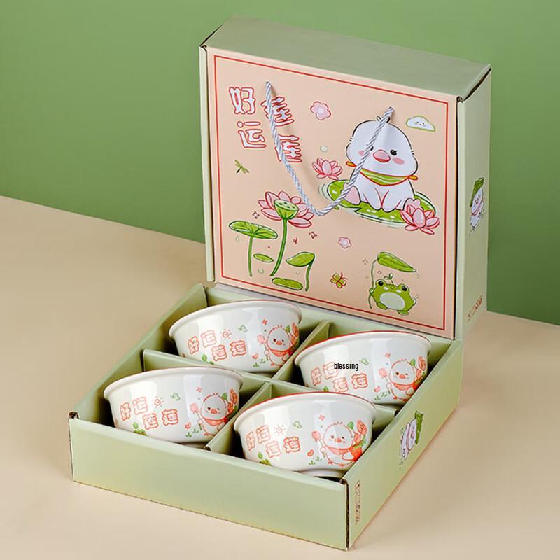 Ceramic Bowl & Chopstick Gift Set