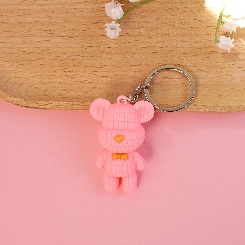 Adorable Bear Sweater Keychain for Backpacks and Keys