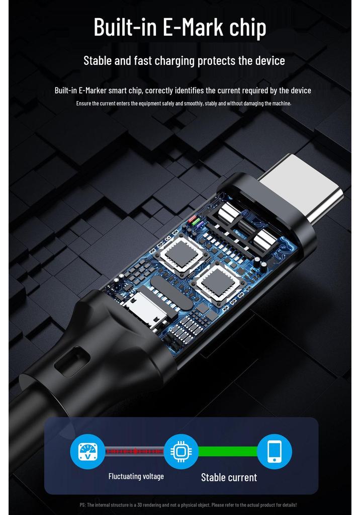 USB5 Type-C Data Cable, High-Speed, Compatible with Thunderbolt 5, 8K/16K Display Support, 240W.