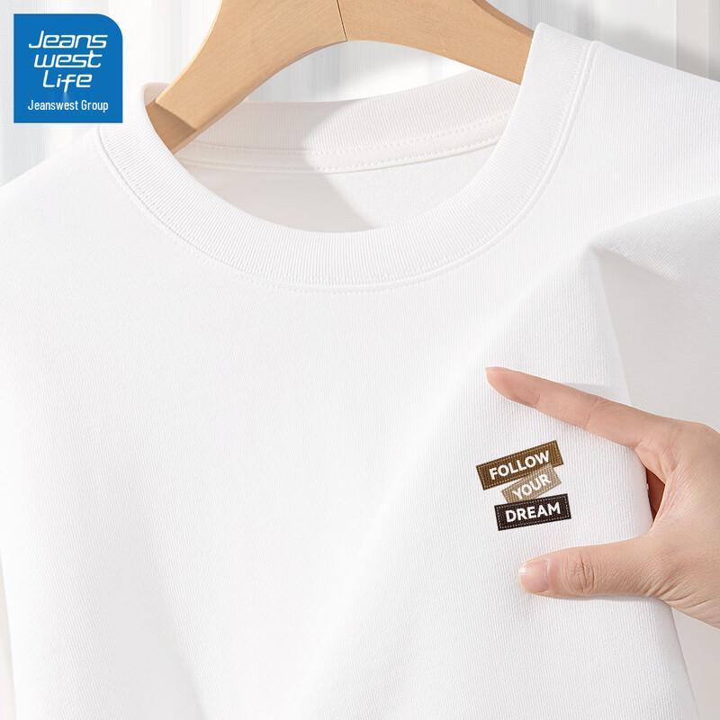 JEANSWEST LIFE Men's 2025 Loose-Fit Long-Sleeve T-Shirt