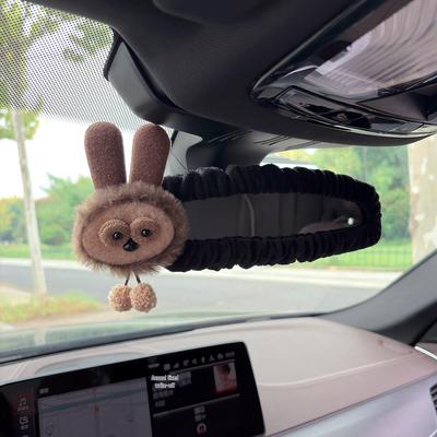 2025 Creativ Drăguț Iepure & Urs Acoperire Oglindă Retrovizoare - Desen Animat Decor Interior Auto