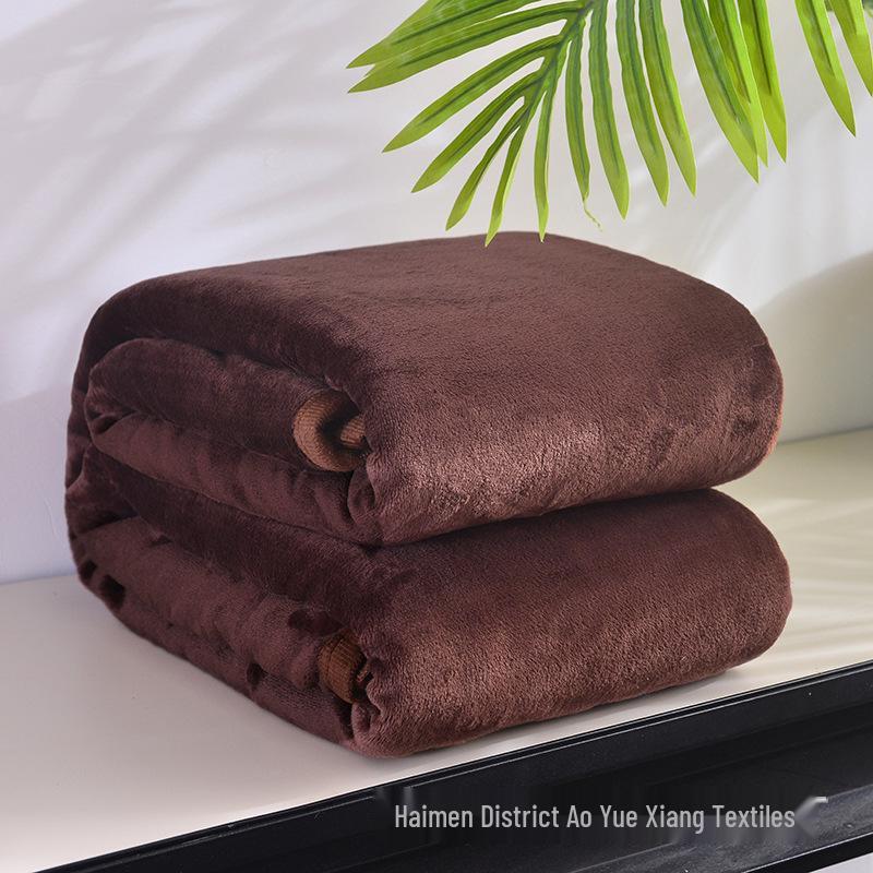 Customizable Thickened Gift Blanket - Ideal for Naps & Air Conditioning