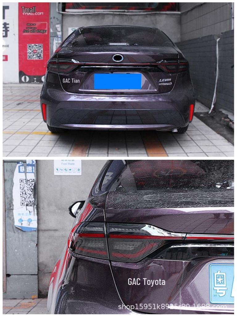 LED Taillight Assembly with Flowing Turn Signal for 19-20 Toyota Corolla