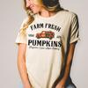 Farm Fresh Pumpkin T Shirt Faal Crewneck Fall Patch Unisexs Cute
