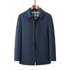 New Jacket Men's Coat Spring and Autumn Middle-aged Men's Lapel Jacket High-end Business Casual Jacket Dad