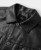 DIMITRI BLACK Faux Leather Riders Trucker Jacket_2 Color