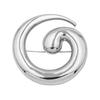 Durable Metal Brooch Minimalist Geometric Spiral Pin, Art Badge for Men Decorative Alloy Pin Women, Coats Suits Sweaters Scarves Clothing Decoration