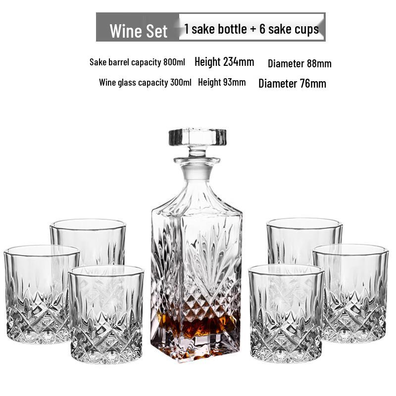 Jun Shiqi DU European Style Whiskey Decanter Set